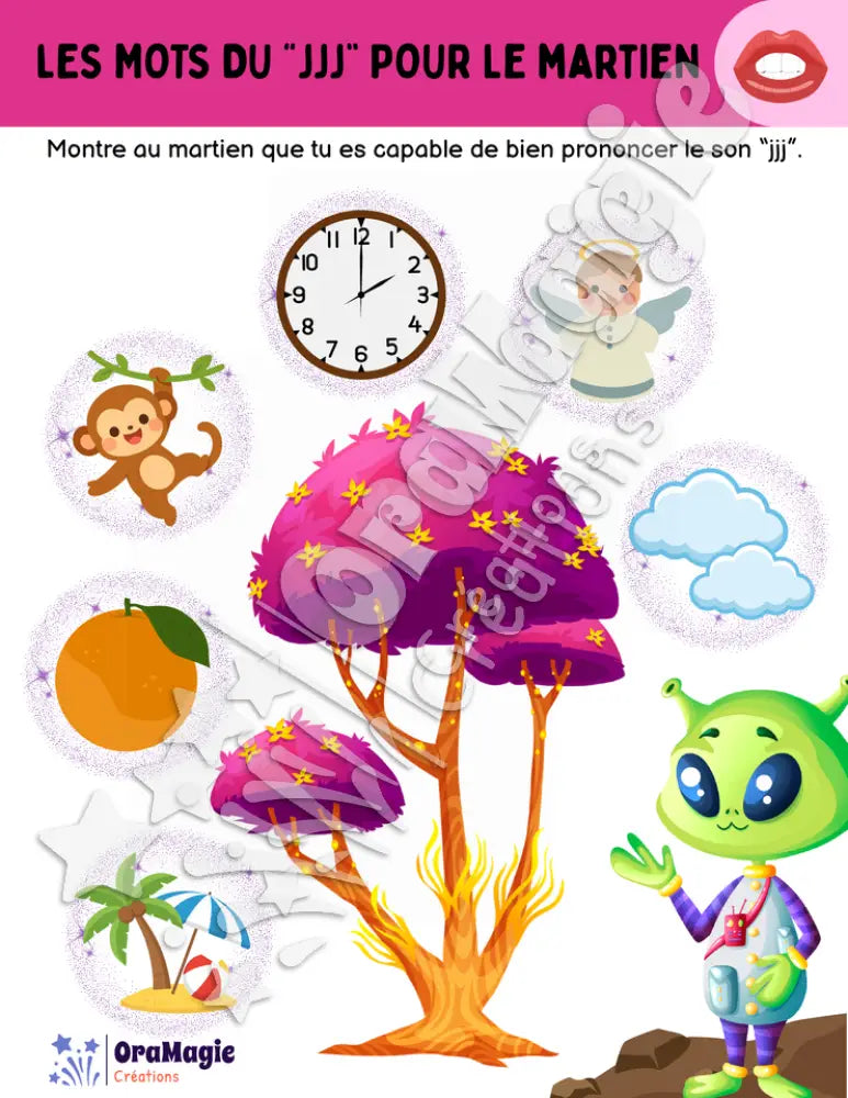 Les mots du -jjj- pour le martien