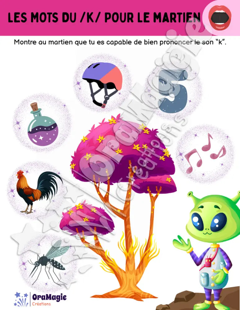 Les mots du -k- pour le martien