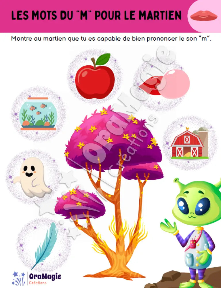 Les mots du -m- pour le martien - Produit numérique