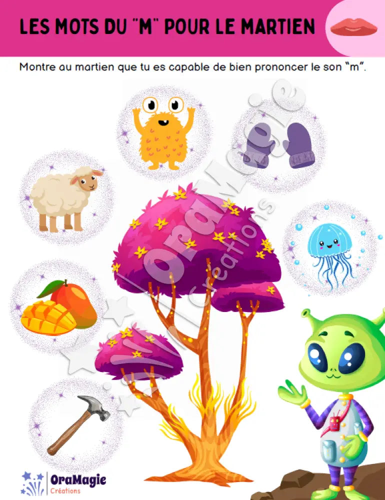 Les mots du -m- pour le martien - Produit numérique