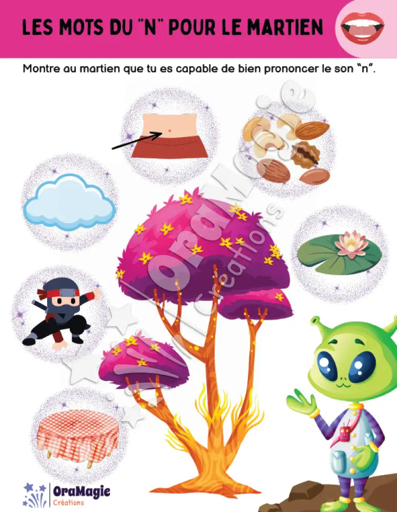 Les mots du -n- pour le martien - Produit numérique