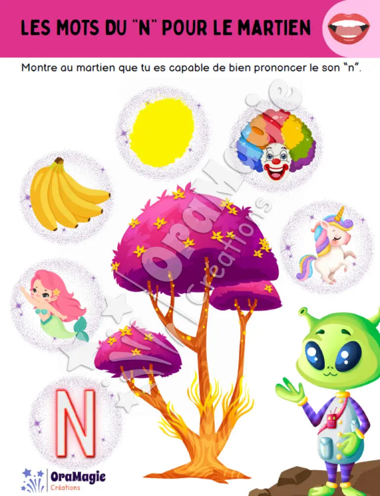 Les mots du -n- pour le martien - Produit numérique