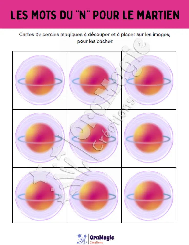 Les mots du -n- pour le martien - Produit numérique