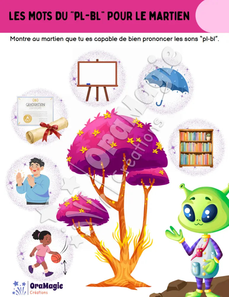 Les mots du -pl-bl- pour le martien - Produit numérique