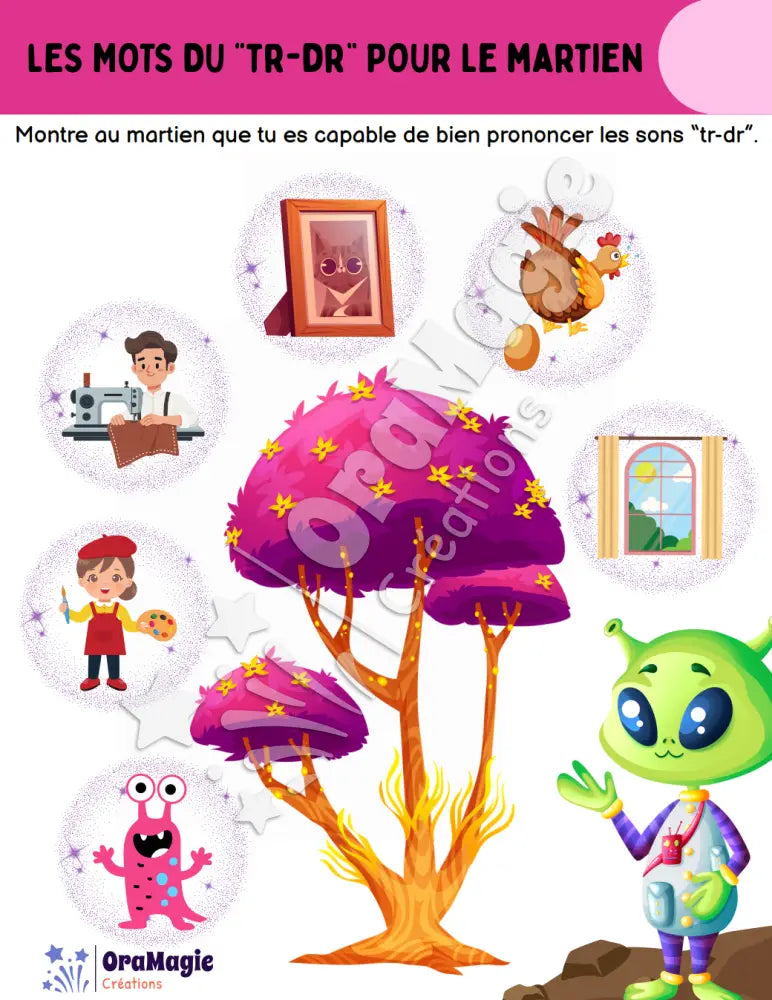 Les mots du -tr-dr- pour le martien - Produit numérique
