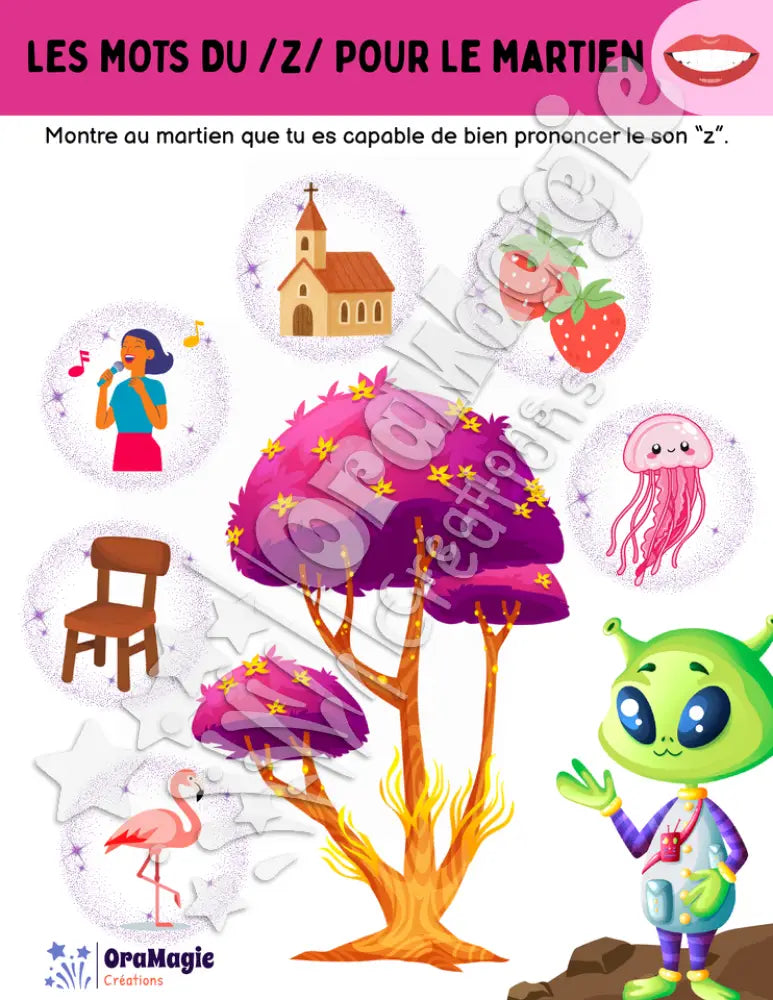 Les mots du -z- pour le martien