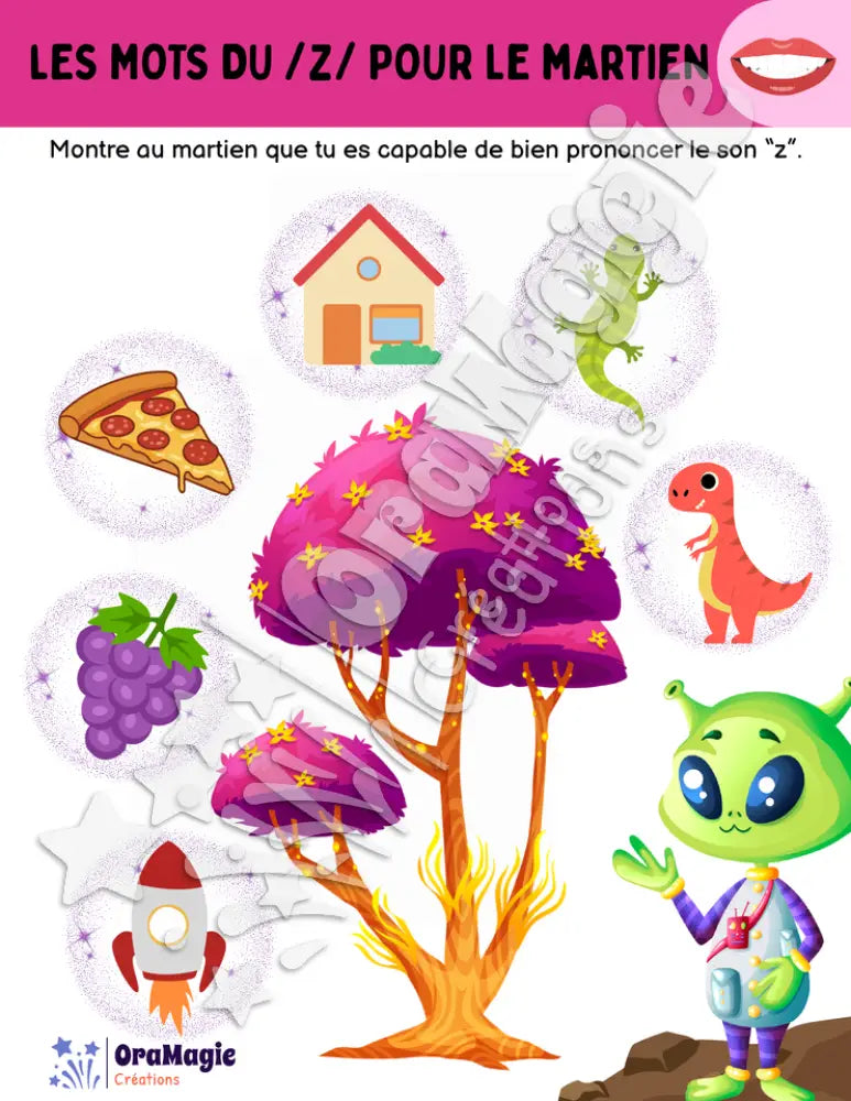 Les mots du -z- pour le martien