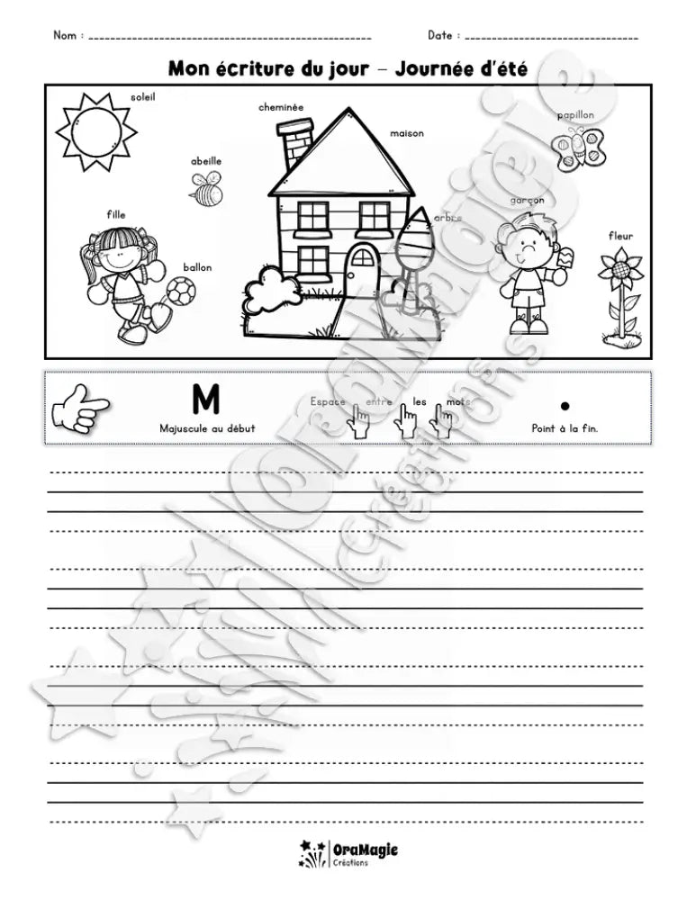 Mon écriture du jour - Journée d'été - 1er cycle - 3$.pdf