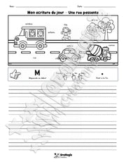 Mon écriture du jour - Une rue passante - 1er cycle.pdf