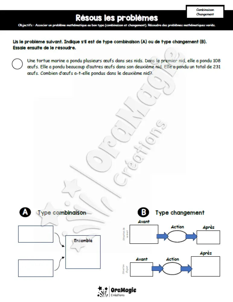 Problèmes entremêlés - Combinaison et changement - Grands nombres - Produit numérique