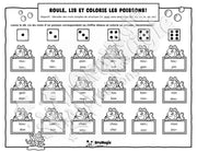 Roule, lis et colorie les poissons - Décodage mots simples de structure CV, avec sons amoureux ch, ou, on, in, an, en - Langage écrit, 1re année.pdf