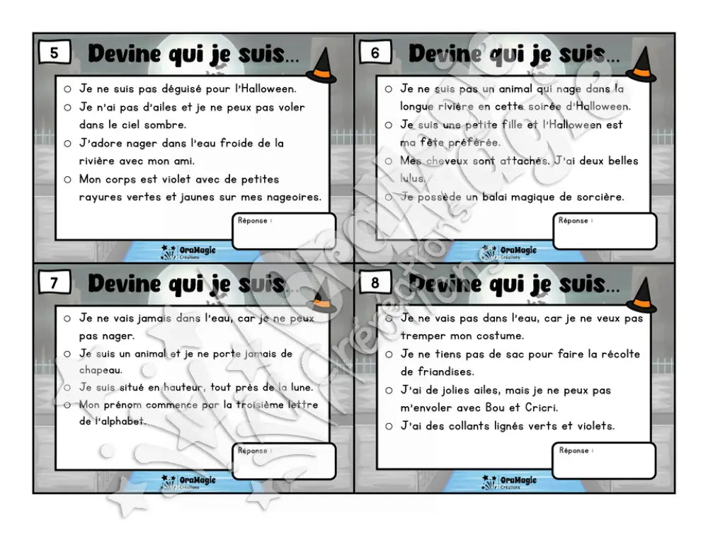 Soirée d'Halloween - Compréhension de lecture - 2e année