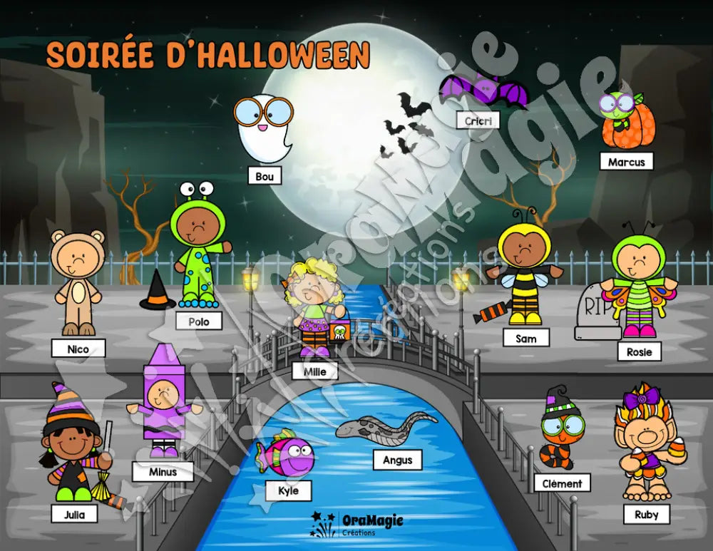Soirée d'Halloween - Compréhension de lecture - 3e année