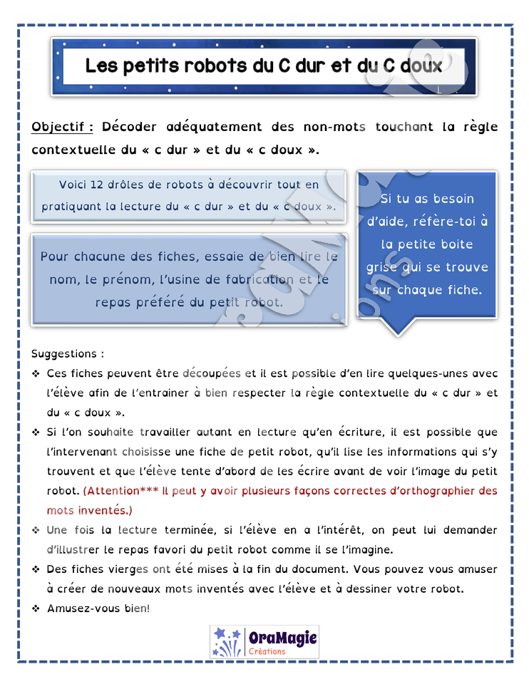 Les petits robots du c dur vs c doux