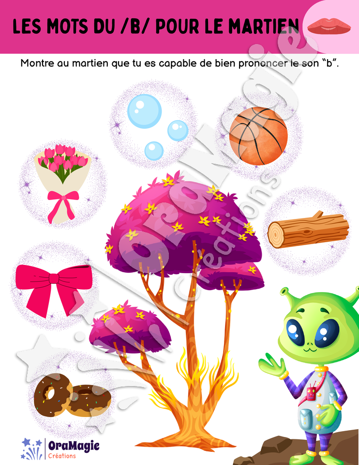 Les mots du -b- pour le martien