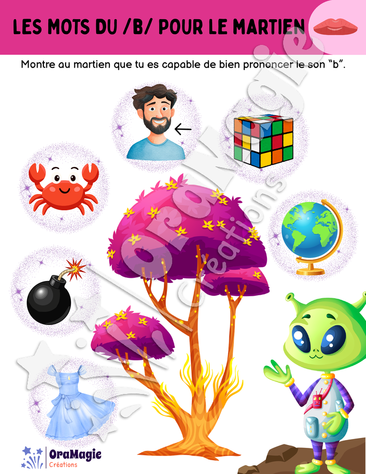 Les mots du -b- pour le martien
