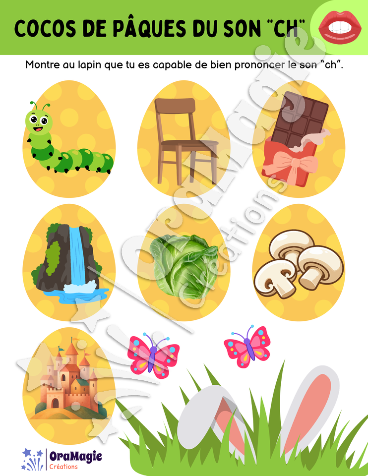 Cocos de Pâques du son -ch-