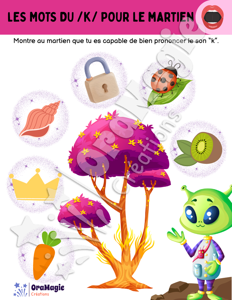 Les mots du -k- pour le martien