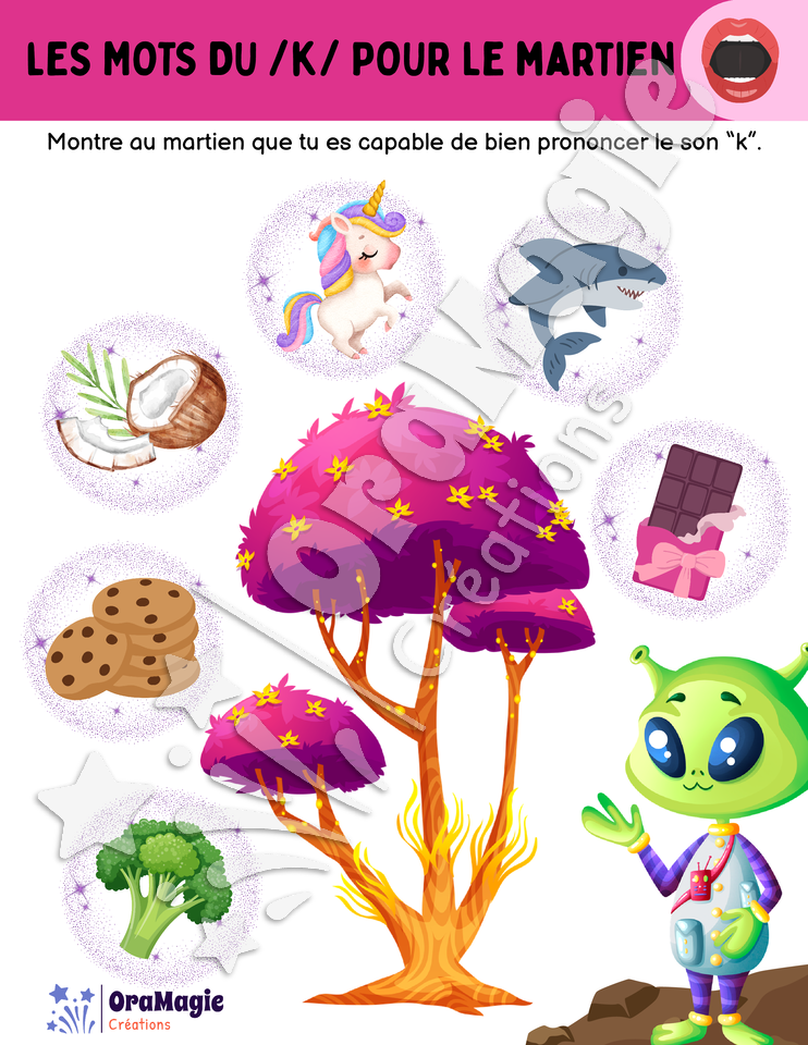 Les mots du -k- pour le martien