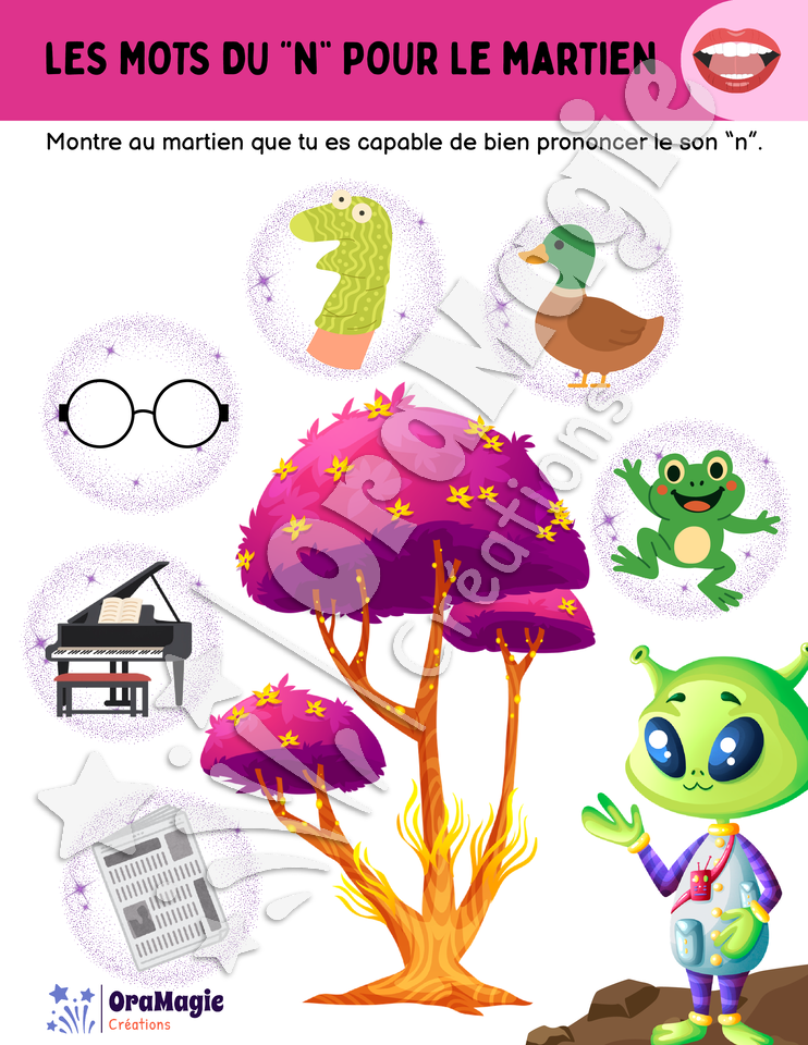 Les mots du -n- pour le martien