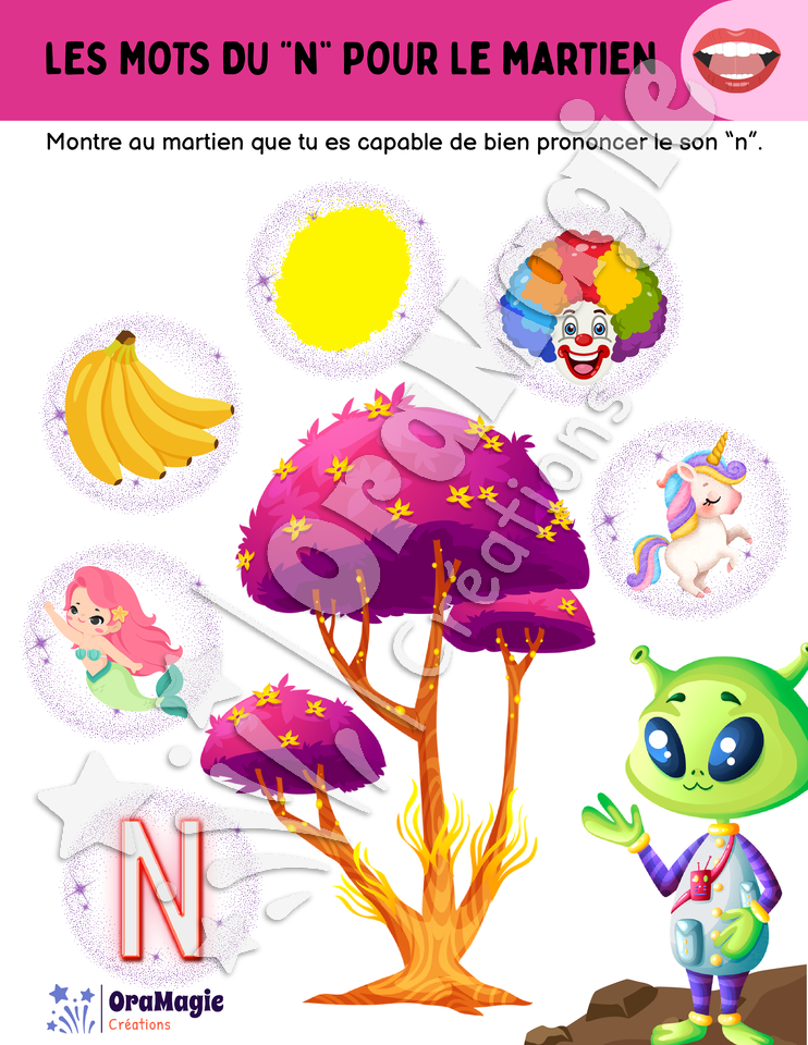 Les mots du -n- pour le martien