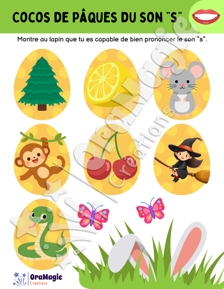 Cocos de Pâques du son -s-