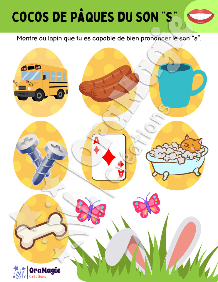 Cocos de Pâques du son -s-