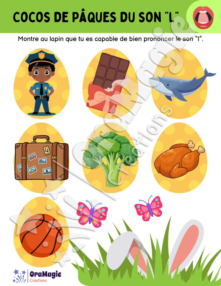 Cocos de Pâques du son -l-