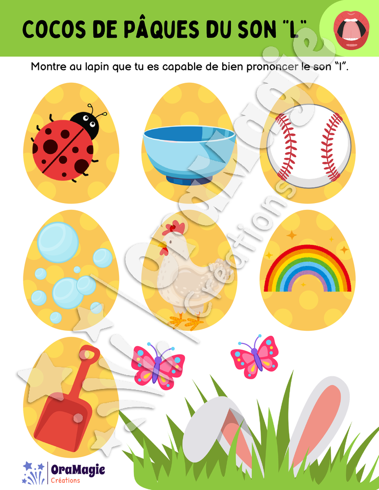 Cocos de Pâques du son -l-