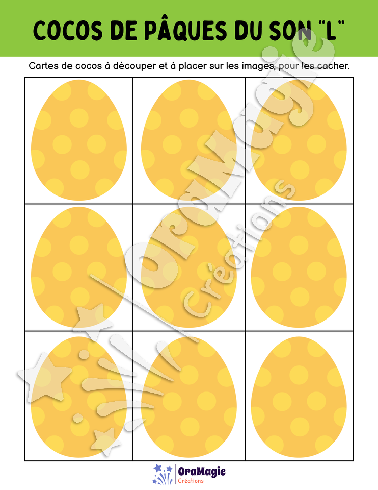 Cocos de Pâques du son -l-