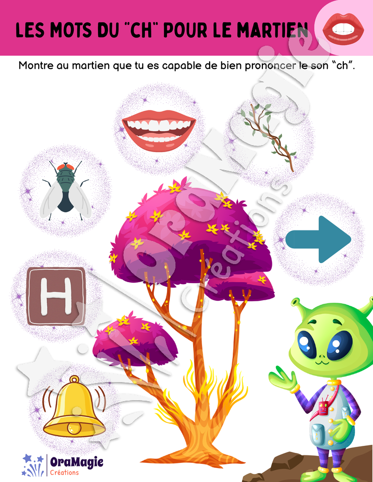 Les mots du -ch- pour le martien