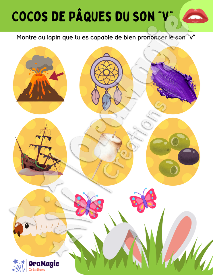 Cocos de Pâques du son -v-