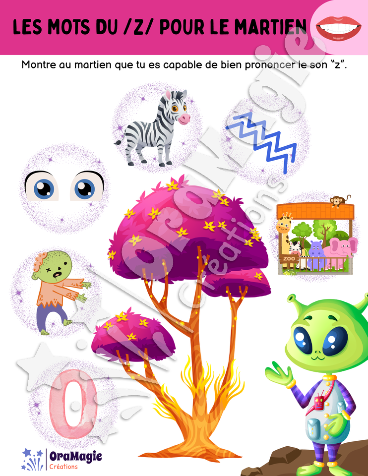 Les mots du -z- pour le martien