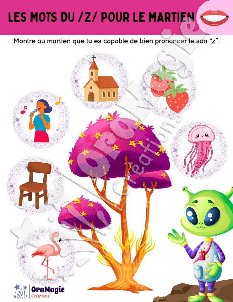 Les mots du -z- pour le martien