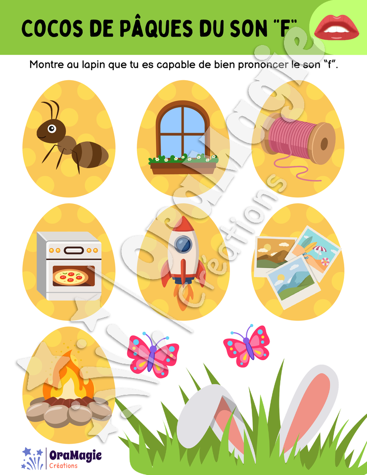 Cocos de Pâques du son -f-