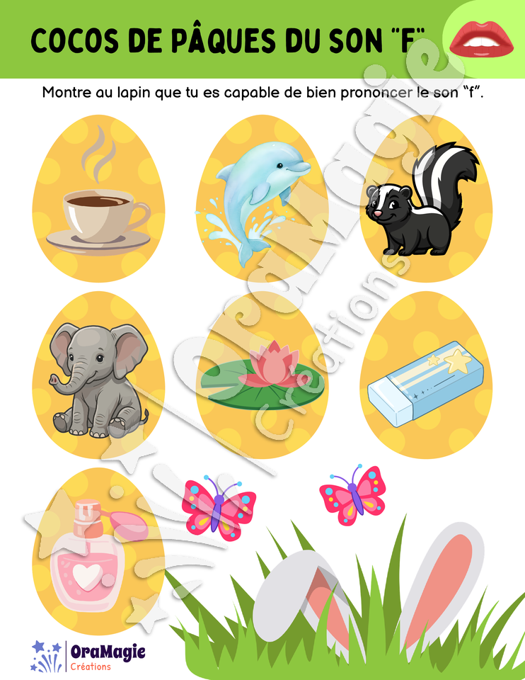 Cocos de Pâques du son -f-