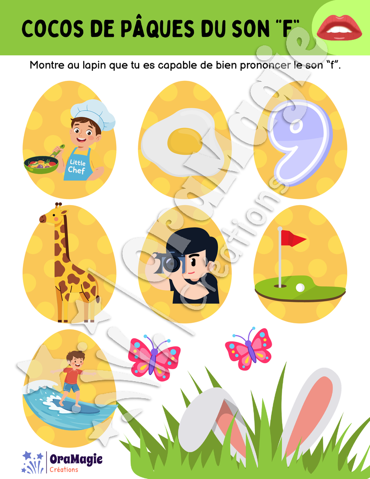 Cocos de Pâques du son -f-