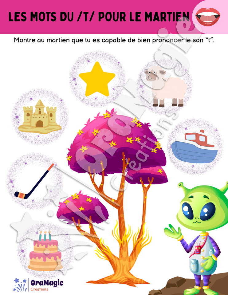 Les mots du -t- pour le martien