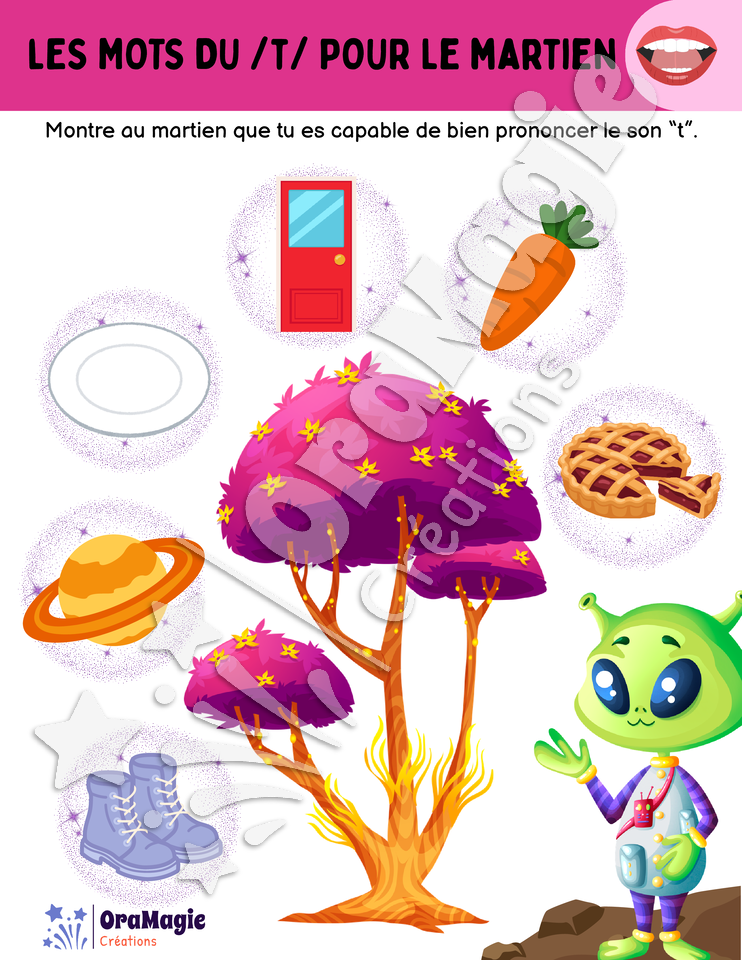 Les mots du -t- pour le martien