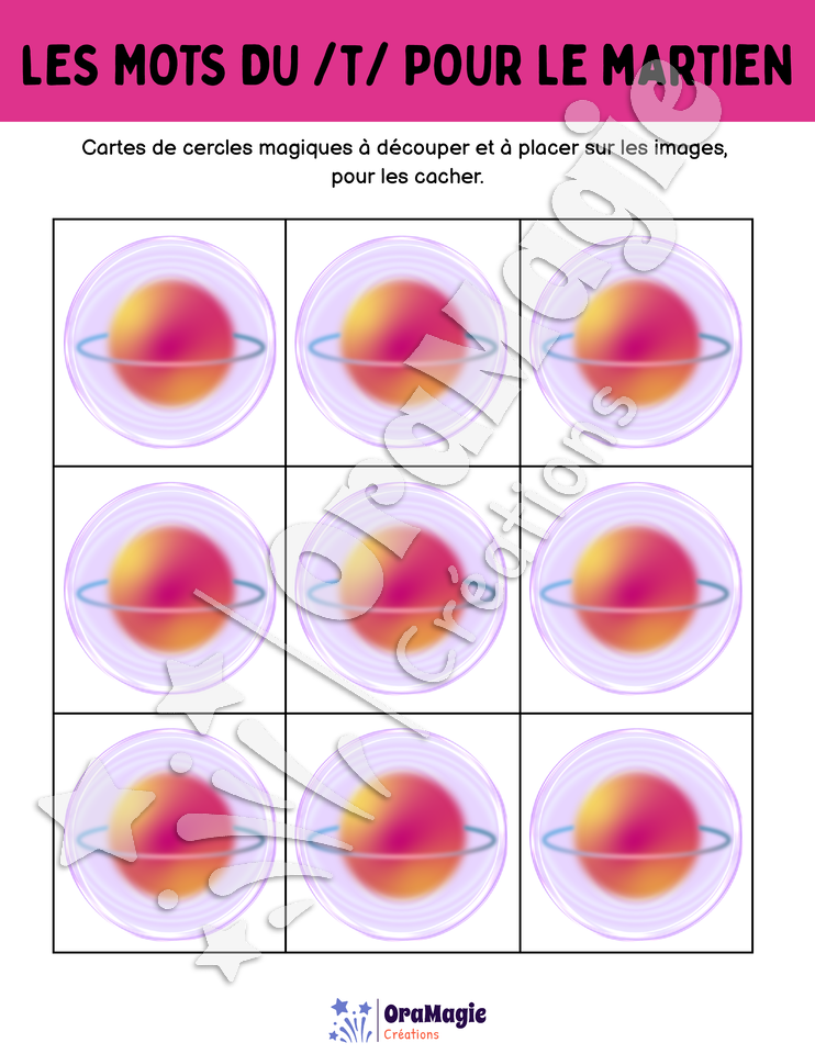 Les mots du -t- pour le martien