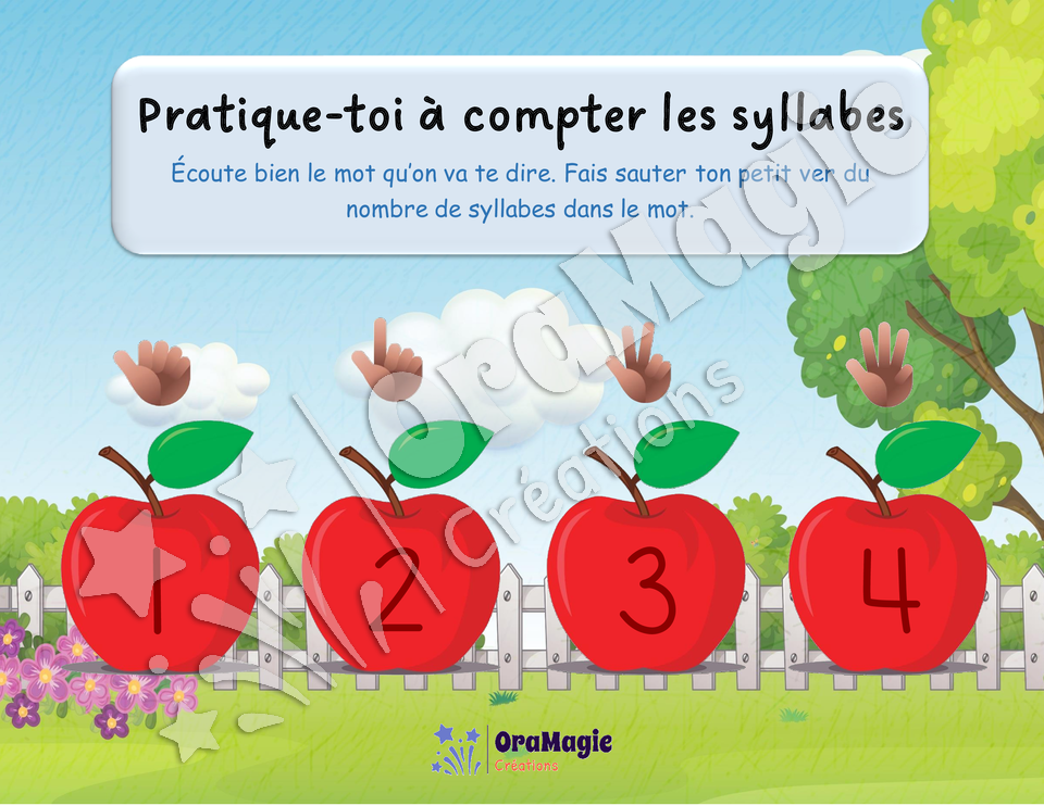 Segmentation syllabique - Les pommes